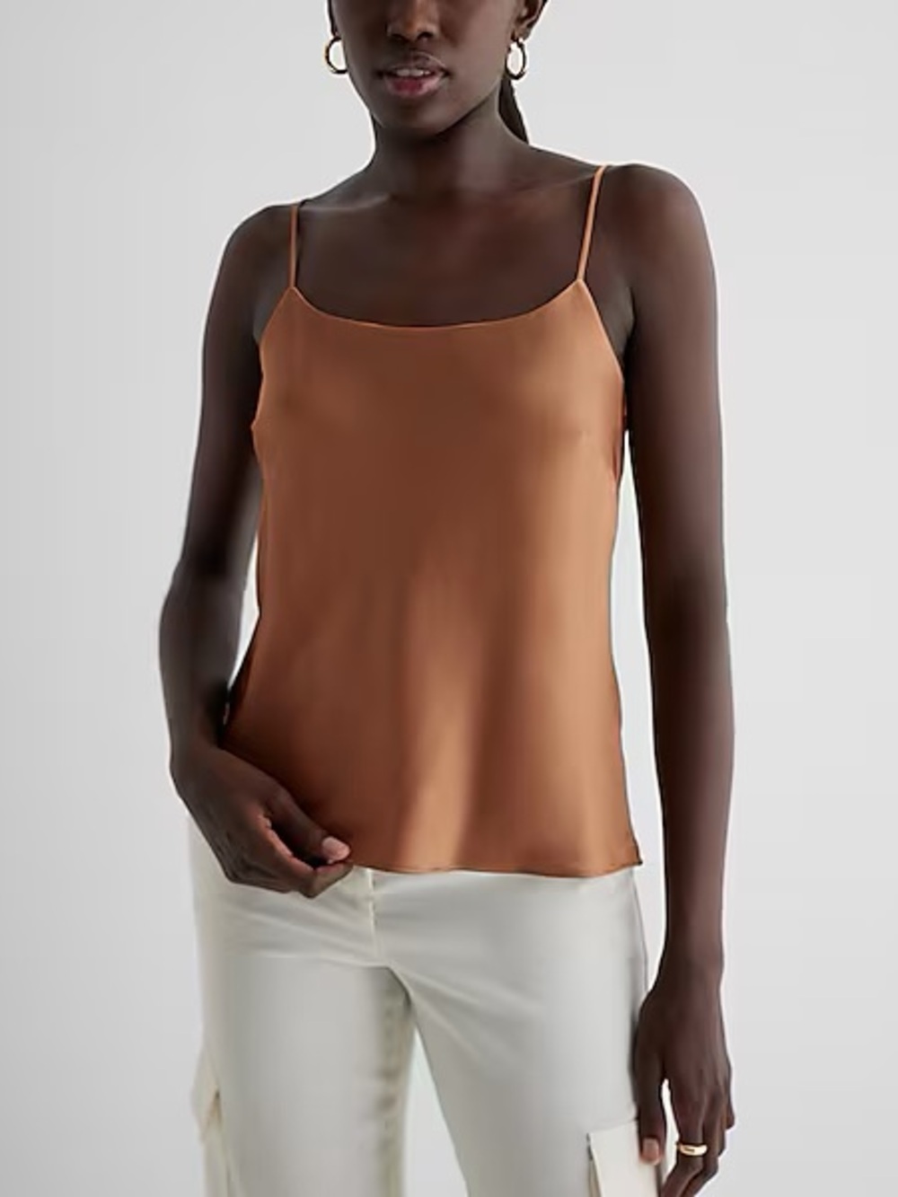 Satin scoop neck downtown cami